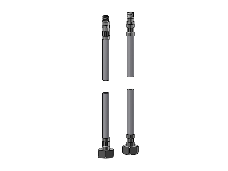 Kytkentäletku SoftPex 3/8" pari L=440 mm
